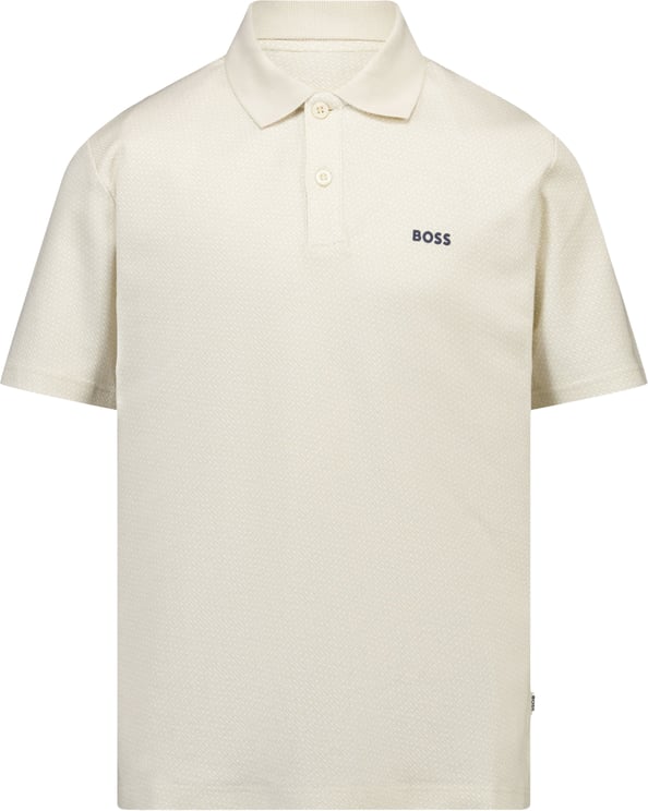 Boss Boss Kinder Jongens Polo In Licht Beige