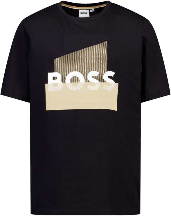 Boss Boss Kinder Jongens T-Shirt In Zwart