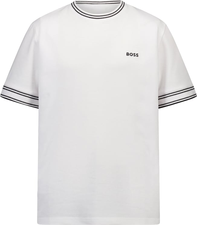 Boss Boss Kinder Jongens T-Shirt In Wit