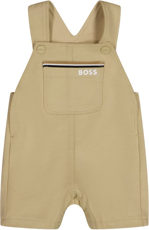Boss Boss Baby Jongens Shorts In Beige