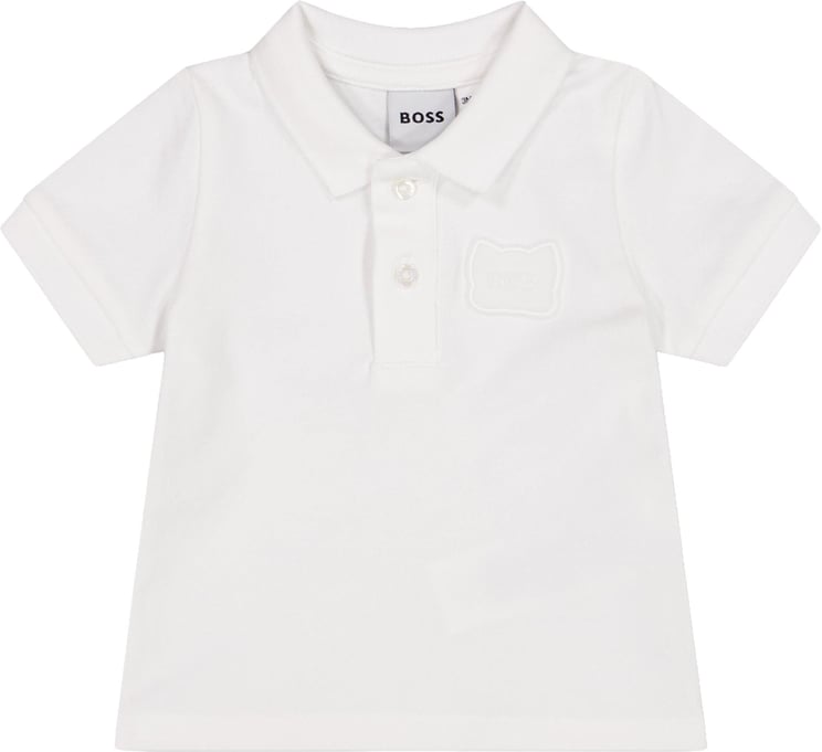 Boss Boss Baby Jongens Polo In Wit