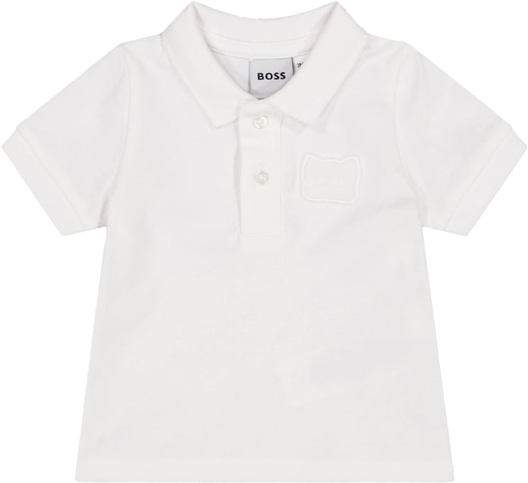 Boss Boss Baby Jongens Polo In Wit