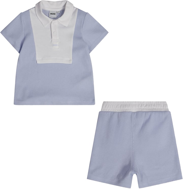 Boss Boss Baby Jongens Setje In Licht Blauw