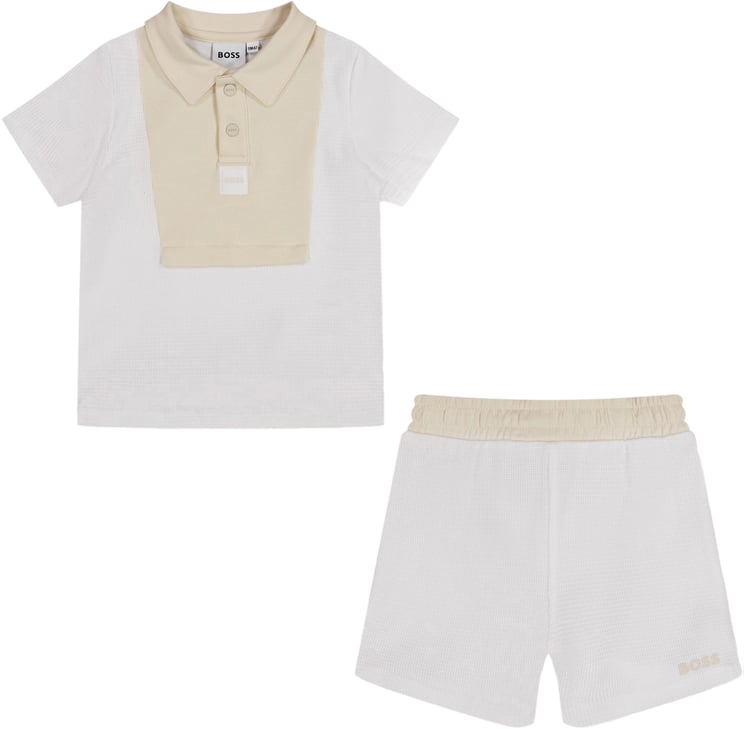 Boss Boss Baby Jongens Setje In Wit