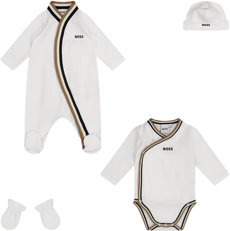 Boss Boss Baby Jongens Boxpakje In Wit