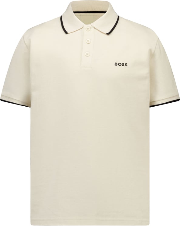 Boss Boss Kinder Jongens Polo In Licht Beige