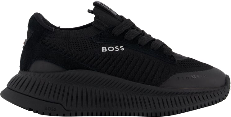Boss Boss Jongens Sneakers In Zwart