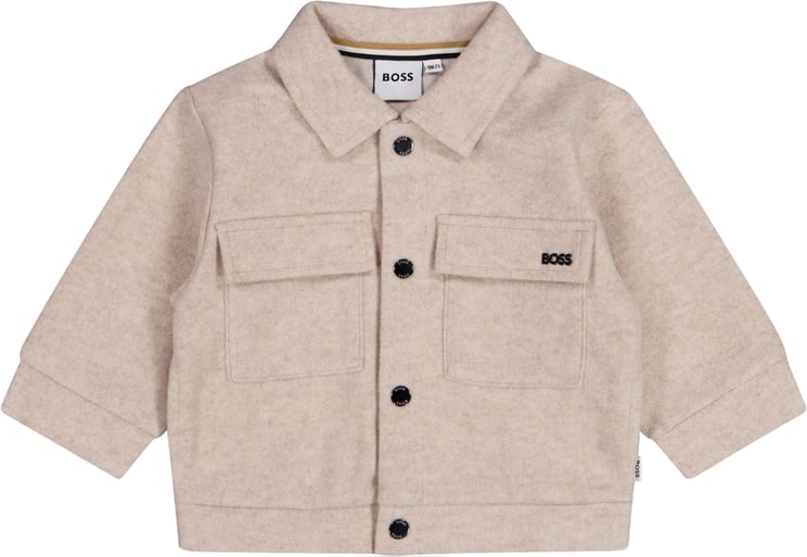 Boss Boss Baby Jongens Vest In Beige