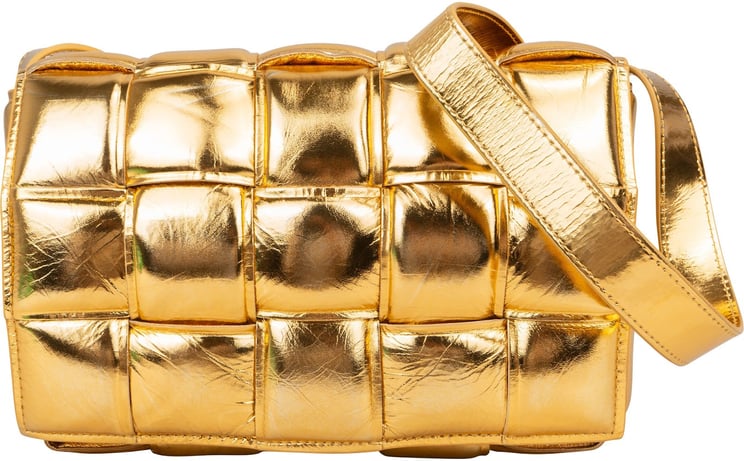 Bottega Veneta Bottega Veneta Metallic Leather Padded Cassette Crossbody Bag