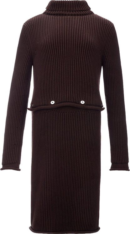 Bottega Veneta Bottega Veneta Chunky Cotton Ribbed Dress