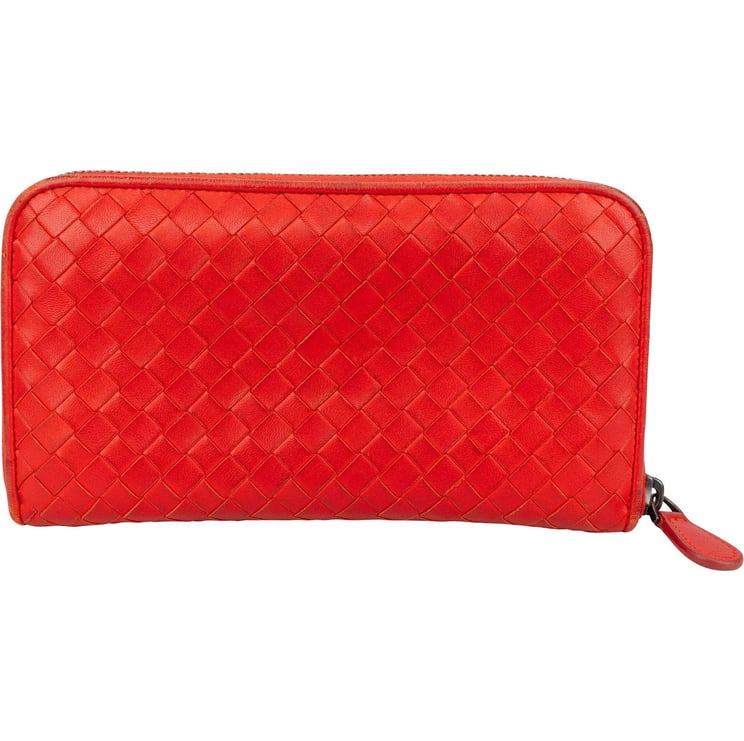 Bottega Veneta Bottega Veneta Intrecciato Leather Zip Around Wallet