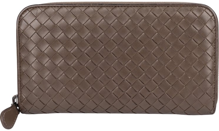Bottega Veneta Bottega Veneta Intrecciato Leather Zip Around Wallet
