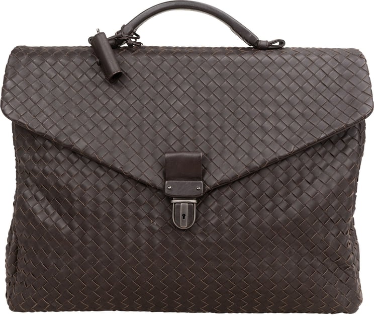 Bottega Veneta Bottega Veneta Intrecciato Leather Briefcase Handbag