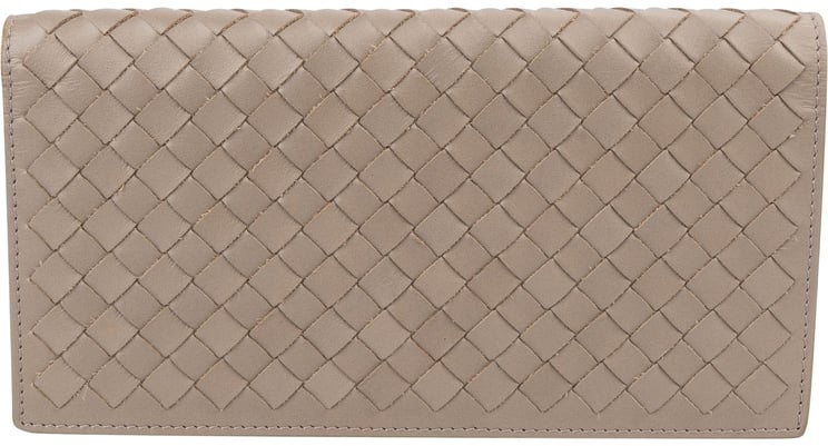 Bottega Veneta Bottega Veneta Bicolor Intrecciato Leather Wallet