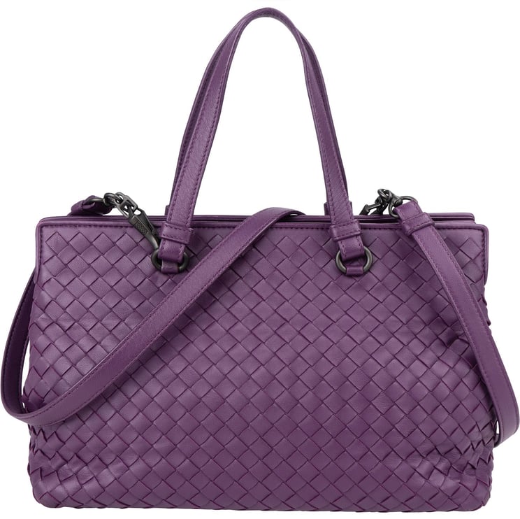 Bottega Veneta Bottega Veneta Intrecciato Nappa Leather Baby Roma Handbag