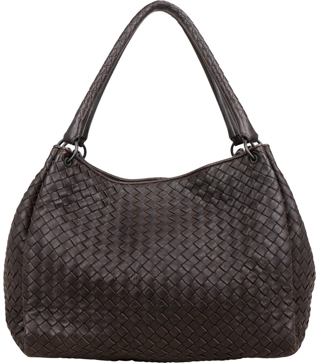 Bottega Veneta Bottega Veneta Intrecciato Leather Campana Shoulder Bag