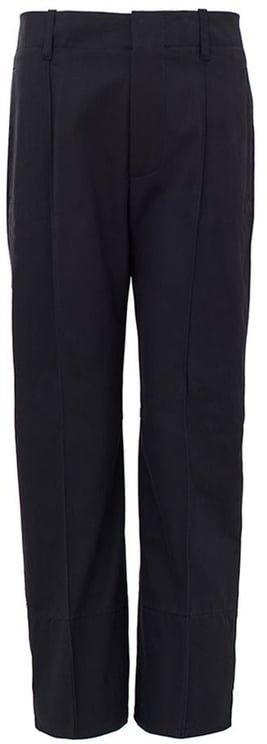 Bottega Veneta Bottega Veneta Navy Blue Cotton Casual Pants