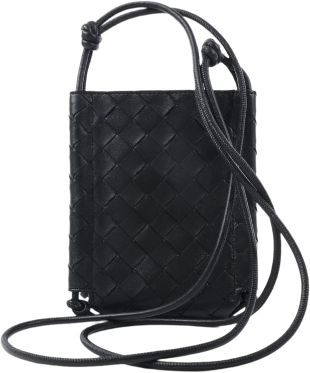Bottega Veneta Bottega Veneta Intrecciato Leather Shoulder bag in Black