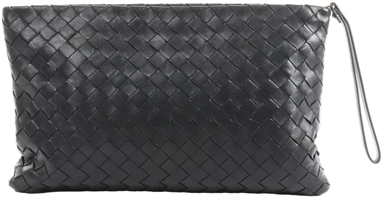 Bottega Veneta Bottega Veneta Intrecciato Leather Clutch bag in Black