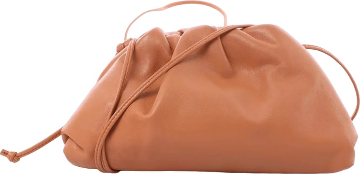 Bottega Veneta Bottega Veneta Mini The Pouch Leather Crossbody bag in Brown