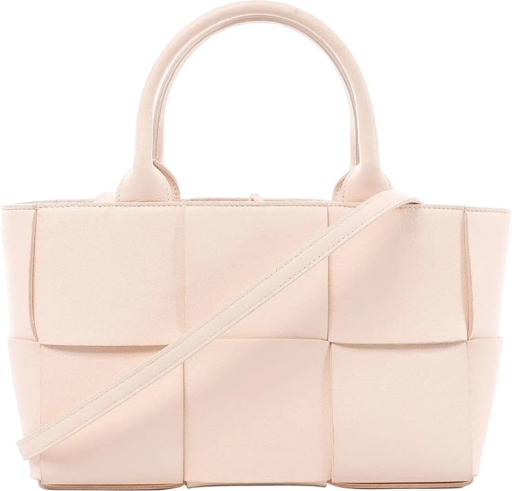 Bottega Veneta Bottega Veneta The Arco Maxi Intrecciato Leather Handbag in Pink