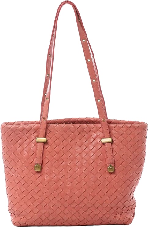 Bottega Veneta Bottega Veneta Intrecciato Leather Shoulder Bag in Pink