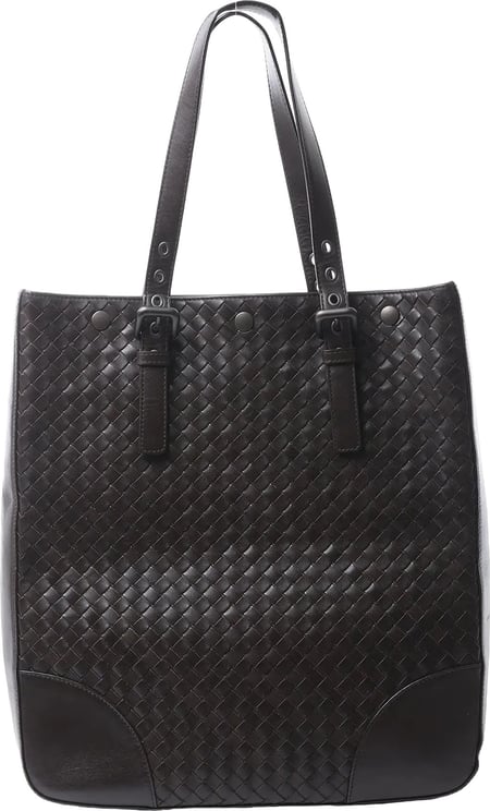 Bottega Veneta Bottega Veneta Intrecciato Leather Shoulder Bag in Brown