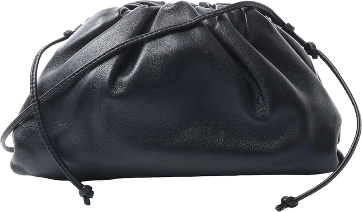 Bottega Veneta Bottega Veneta The Pouch Mini Leather Crossbody bag in Black
