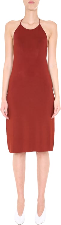 Bottega Veneta Fluid Viscose Dress with Knotted Straps