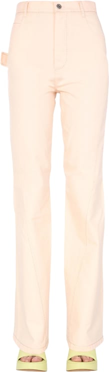 Bottega Veneta High-Waisted Flared Jeans with Front Button Closure