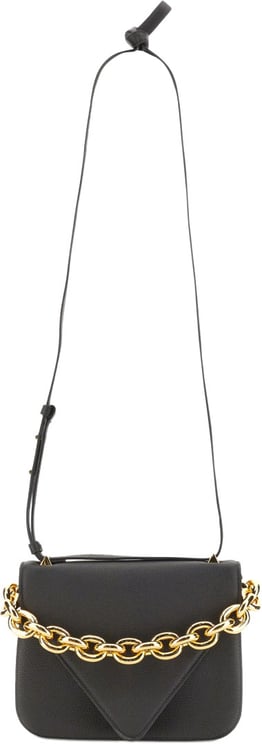 Bottega Veneta Suede Shoulder Bag with Extralarge Chain Handle