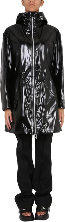 Bottega Veneta High Collar Parka with Attached Hood