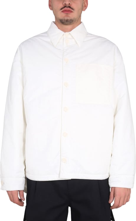 Bottega Veneta Technical Nylon Jacket with Button Closure