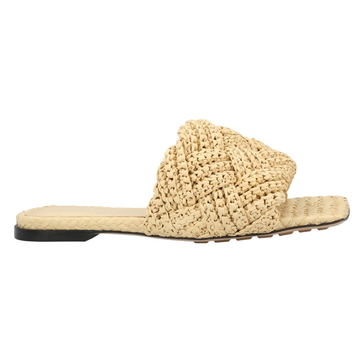 Bottega Veneta Lido Flat Sandal Brown