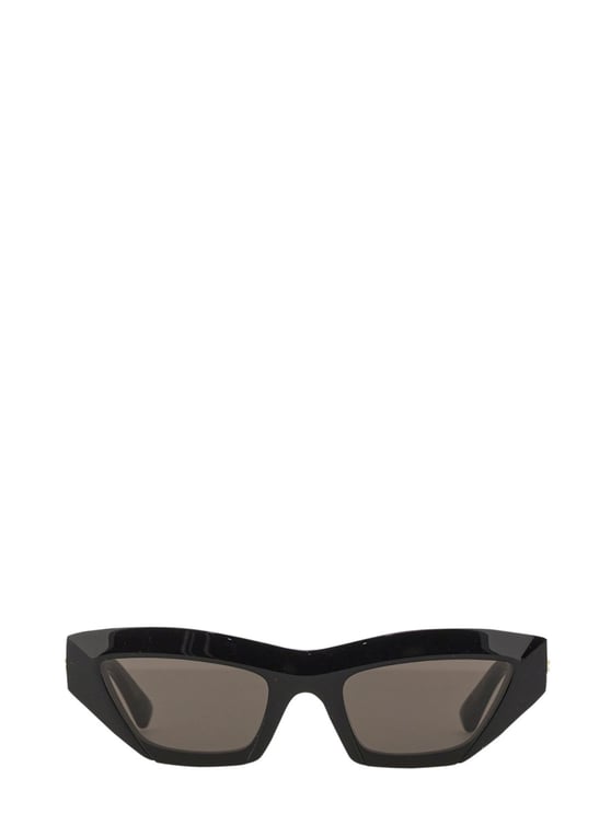 Bottega Veneta Sculptured Cat Eye Sunglasses with Glossy Finish