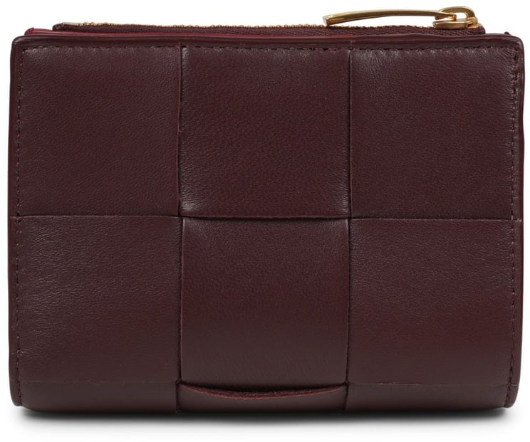 Bottega Veneta Compact Bi-Fold Wallet With Woven Detail