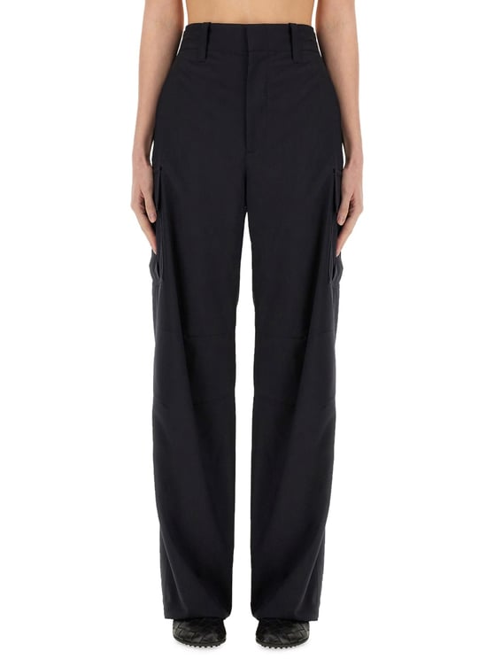 Bottega Veneta Tailored Wool Cargo Pants with Functional Pockets