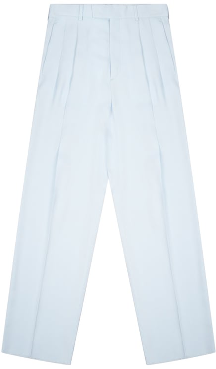 Bottega Veneta Silk Blend Tailored Pants With Front Pleats