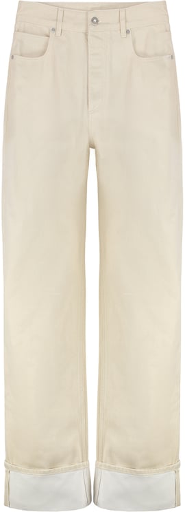 Bottega Veneta Wide leg jeans with cuffs