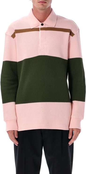 Bottega Veneta Bottega Veneta Striped Cotton Piqué Polo Sweater