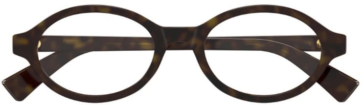 Bottega Veneta Bv1367o Rounded Tortoiseshell Eyeglasses
