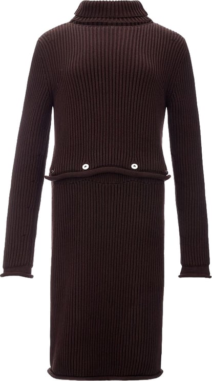 Bottega Veneta Bottega Veneta Brown Viscose Casual Dress