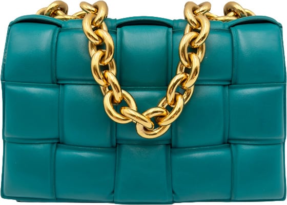 Bottega Veneta Bottega Veneta Padded Cassette Chain - Bluegreen