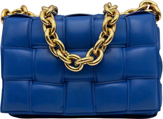 Bottega Veneta Bottega Veneta Padded Cassette Chain - Cobalt Blue