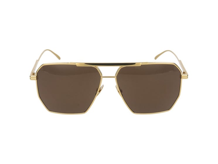 Bottega Veneta Sunglasses BV1012S 003 gold gold brown 60/13/145
