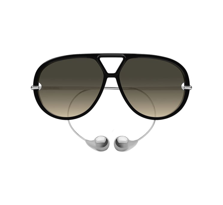 Bottega Veneta Sunglasses BV1273S 010 black silver brown 63/12/180