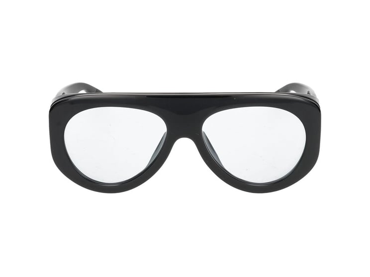 Bottega Veneta Black Metallic Accents Bold Oversized Sunglasses