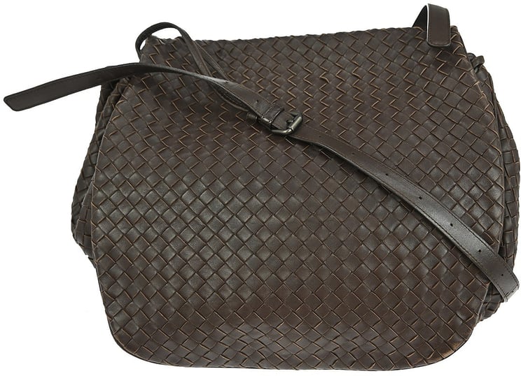 Bottega Veneta Bottega Veneta Flap Crossbody Bag Intrecciato Nappa Small