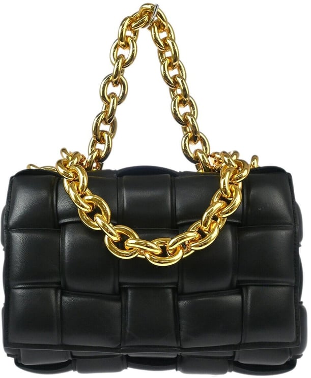 Bottega Veneta Bottega Veneta Cassette Chain Crossbody Bag Padded Maxi Intrecciato Leather