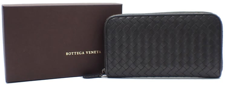 Bottega Veneta Bottega Veneta Intrecciato Long Zip  Wallet Leather